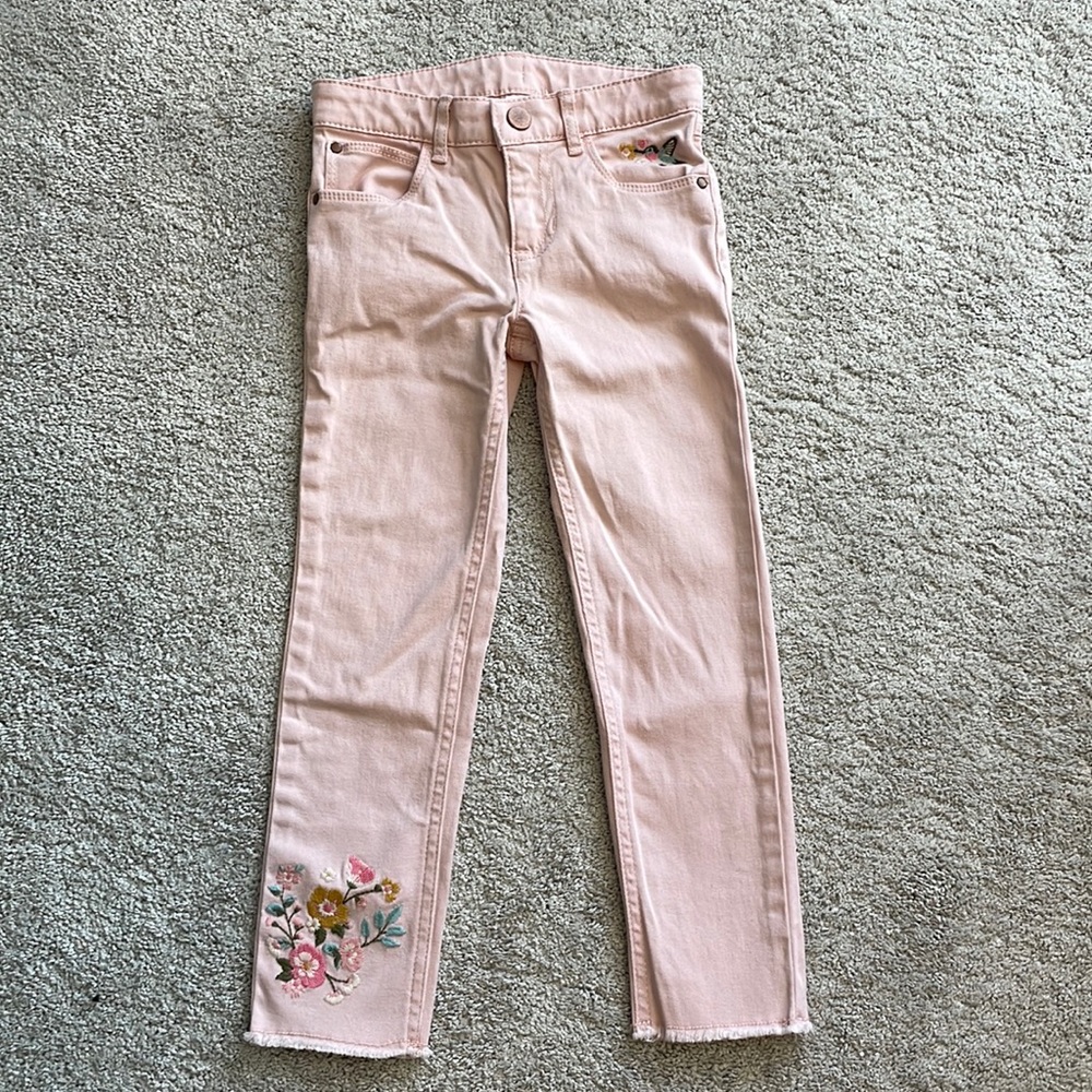 Carter’s girl’s light pink jeans